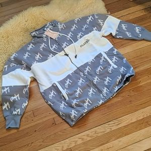 Playboy Color Block Zip Sweatshirt by Missguided